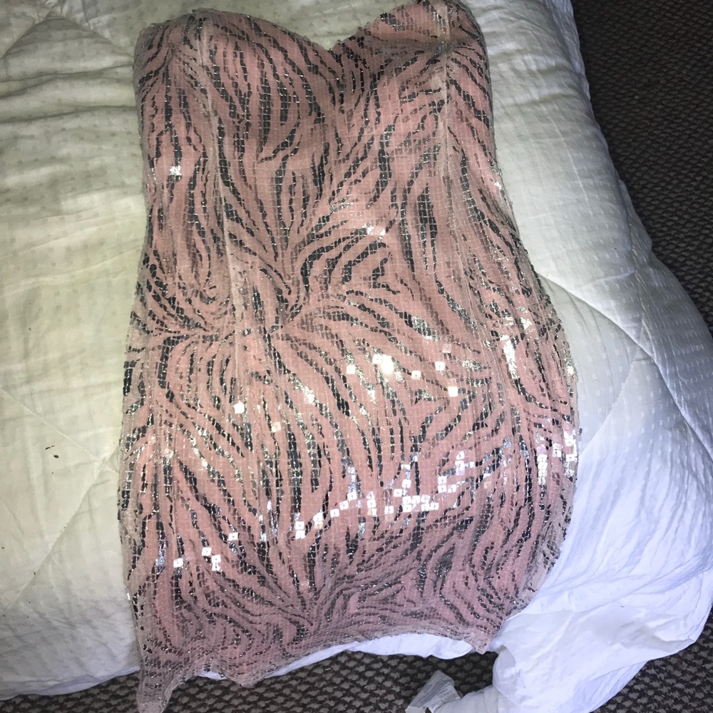 short pink dress